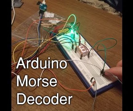 arduino pro mini morse decoder with 7-segment indicator - beginner project DIY Project DIY Project Image