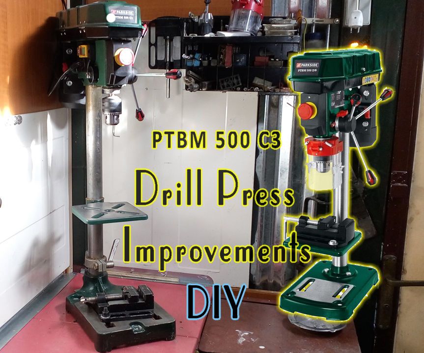 DIY guide for Cheap Drill Press Improvements with step-by-step instructions
