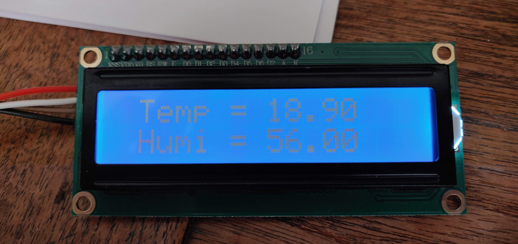 Arduino Nano Temperature and Humidity With DHT11 and an LCD : 3 Steps ...
