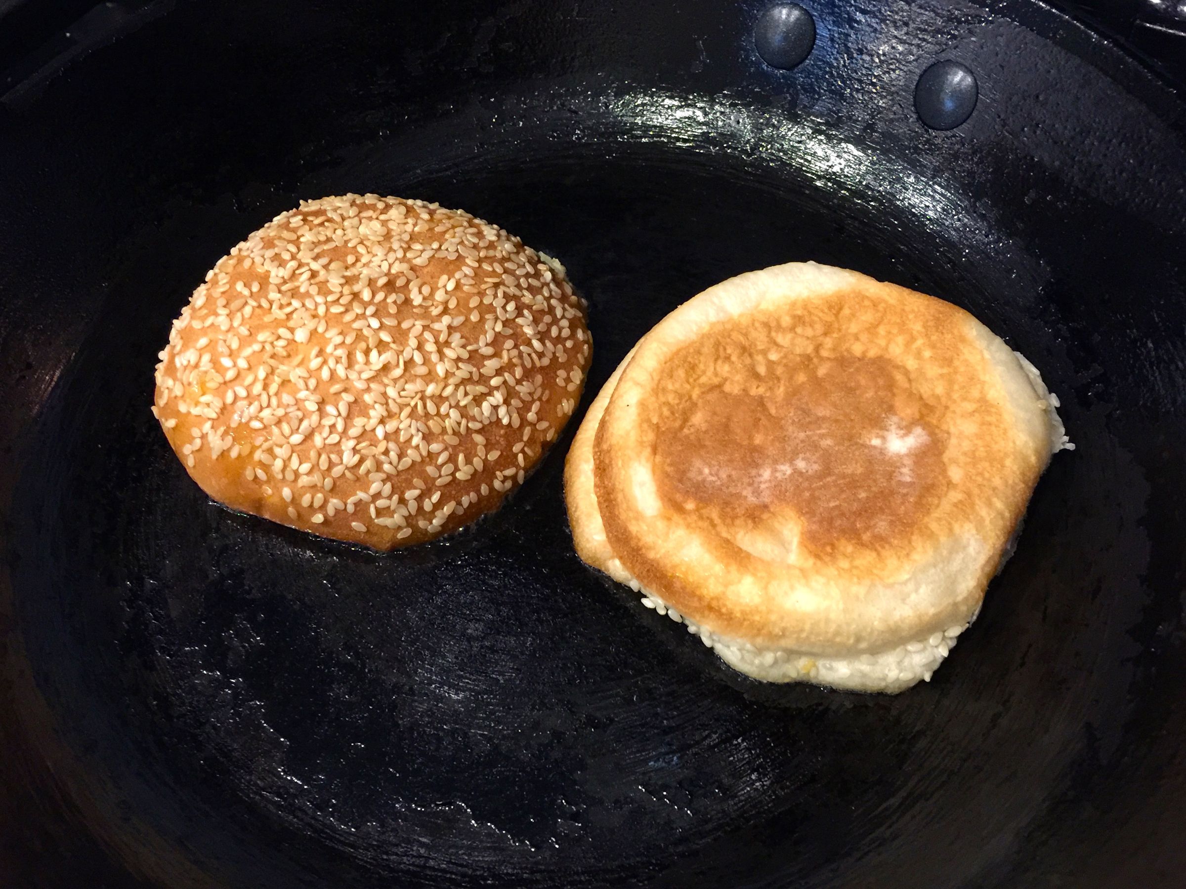 StepByStep Toasting Hamburger Buns on Stove 8 Steps (with Pictures