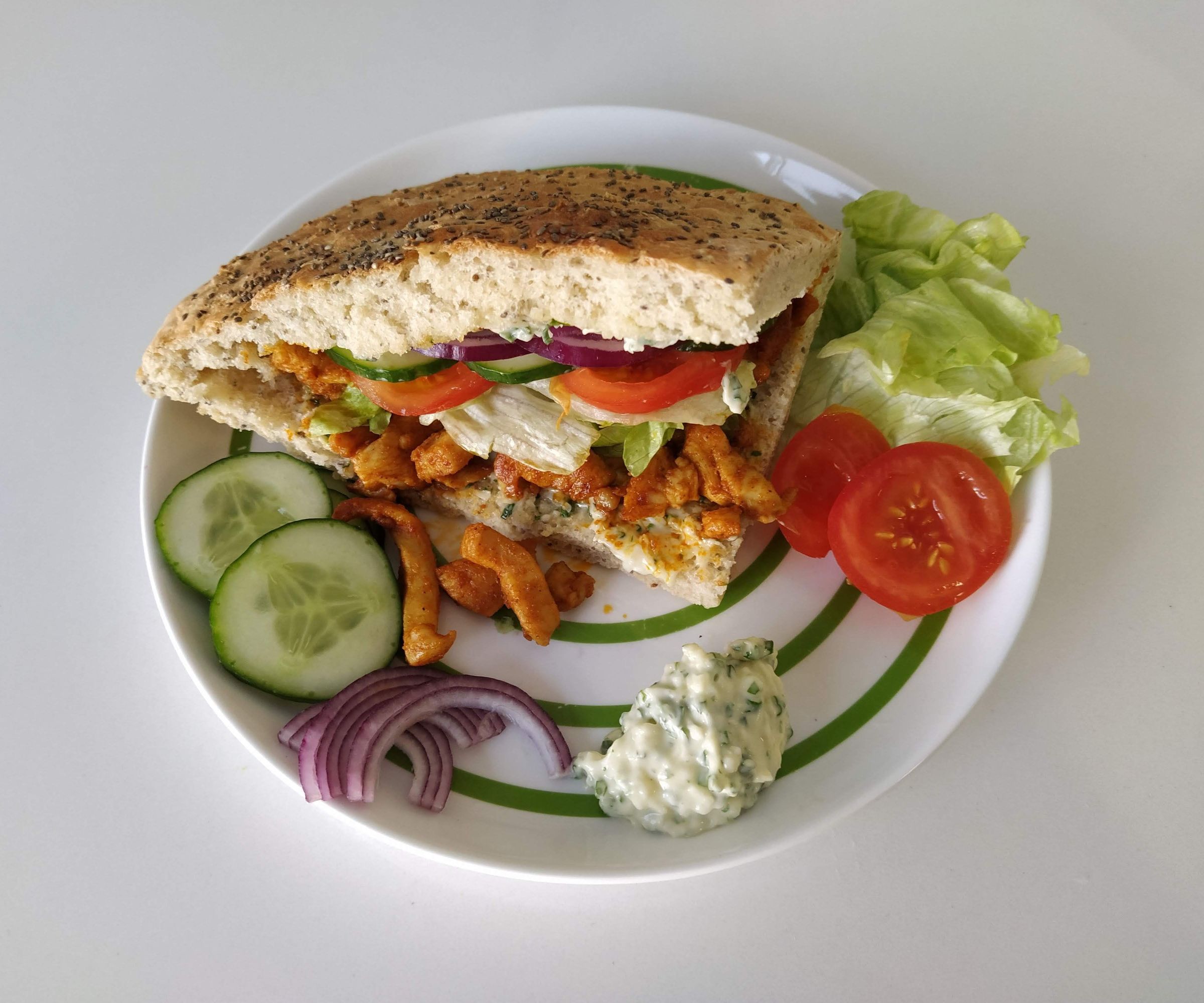 Kipkebab Met Looksaus