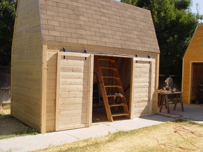 Make Sliding Barn Doors Using Skateboard Wheels 7 Steps With Pictures Instructables Make Sliding Barn Doors Using, Build Sliding Barn Door For Shed