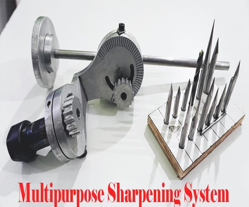 Multipurpose Sharpening Jig for V-Bits, Drill Bits and Graver