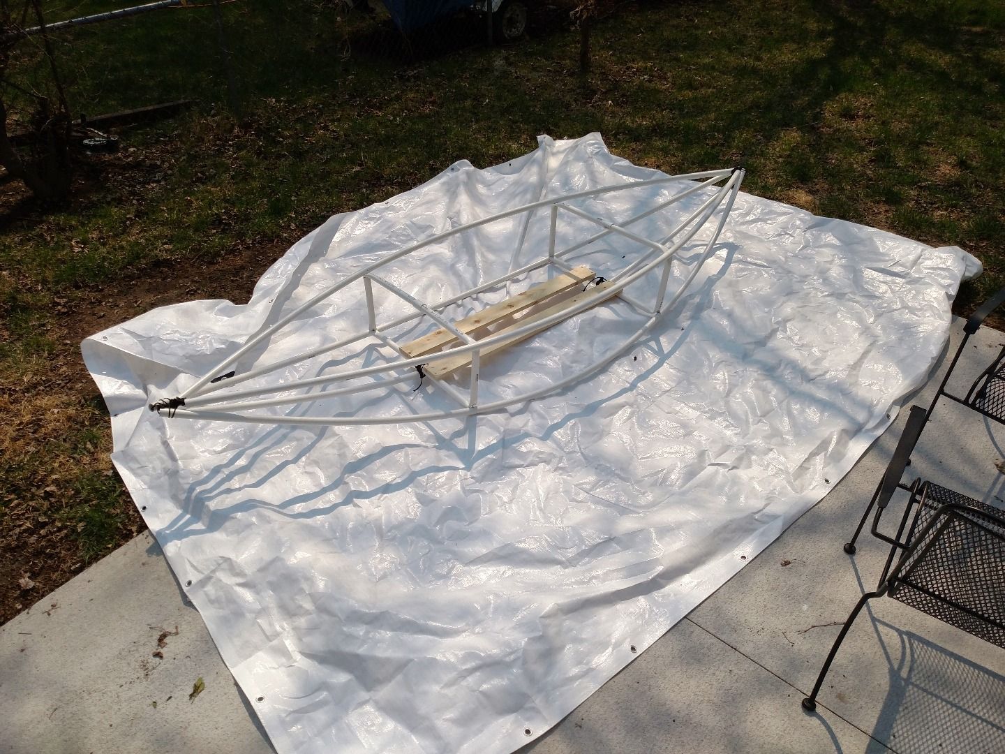 PVC Pipe + Tarp Kayak 6 Steps Instructables