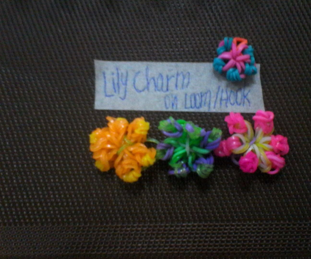 Rainbow Loom Lily Charm 10 Steps Instructables