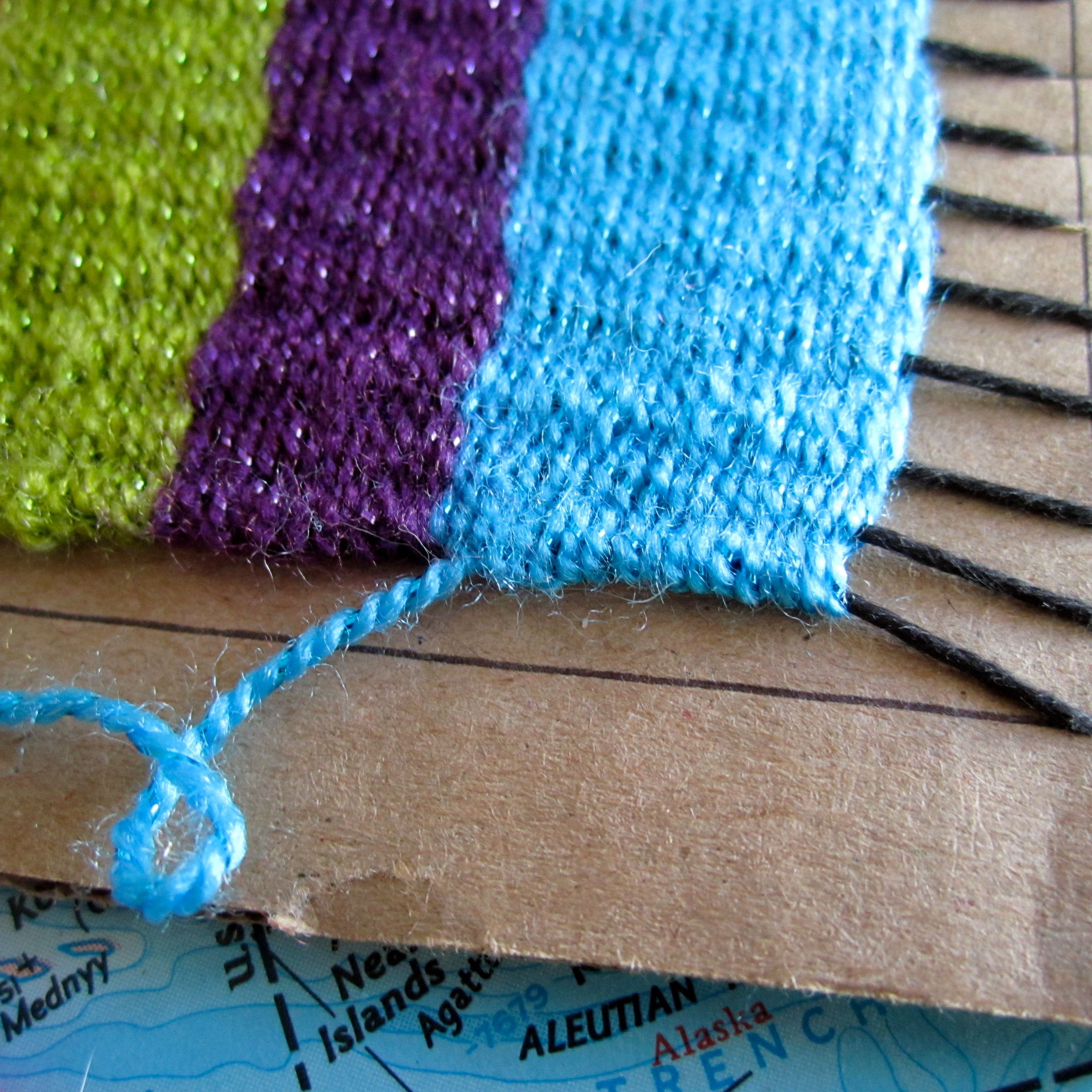 How to Weave on a Cardboard Loom 9 Steps (with Pictures) Instructables