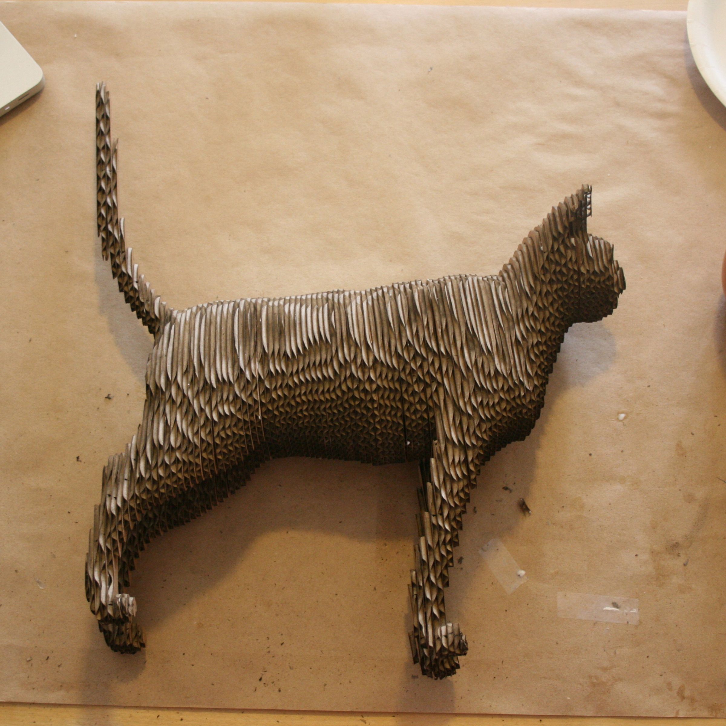 Life Size Cardboard Cat 3 Steps (with Pictures) Instructables