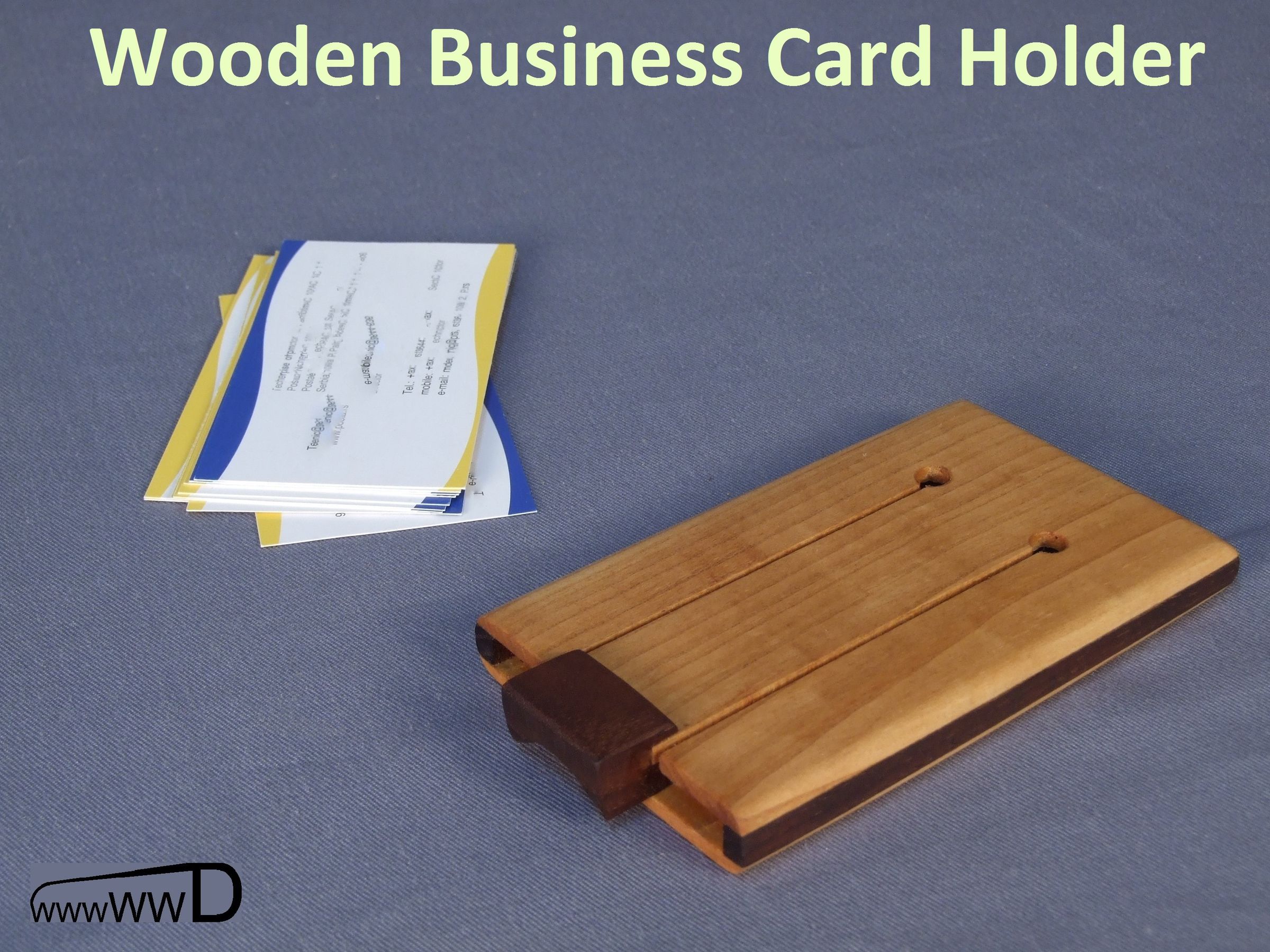 Wooden Business Card Holder - Instructables Workshop