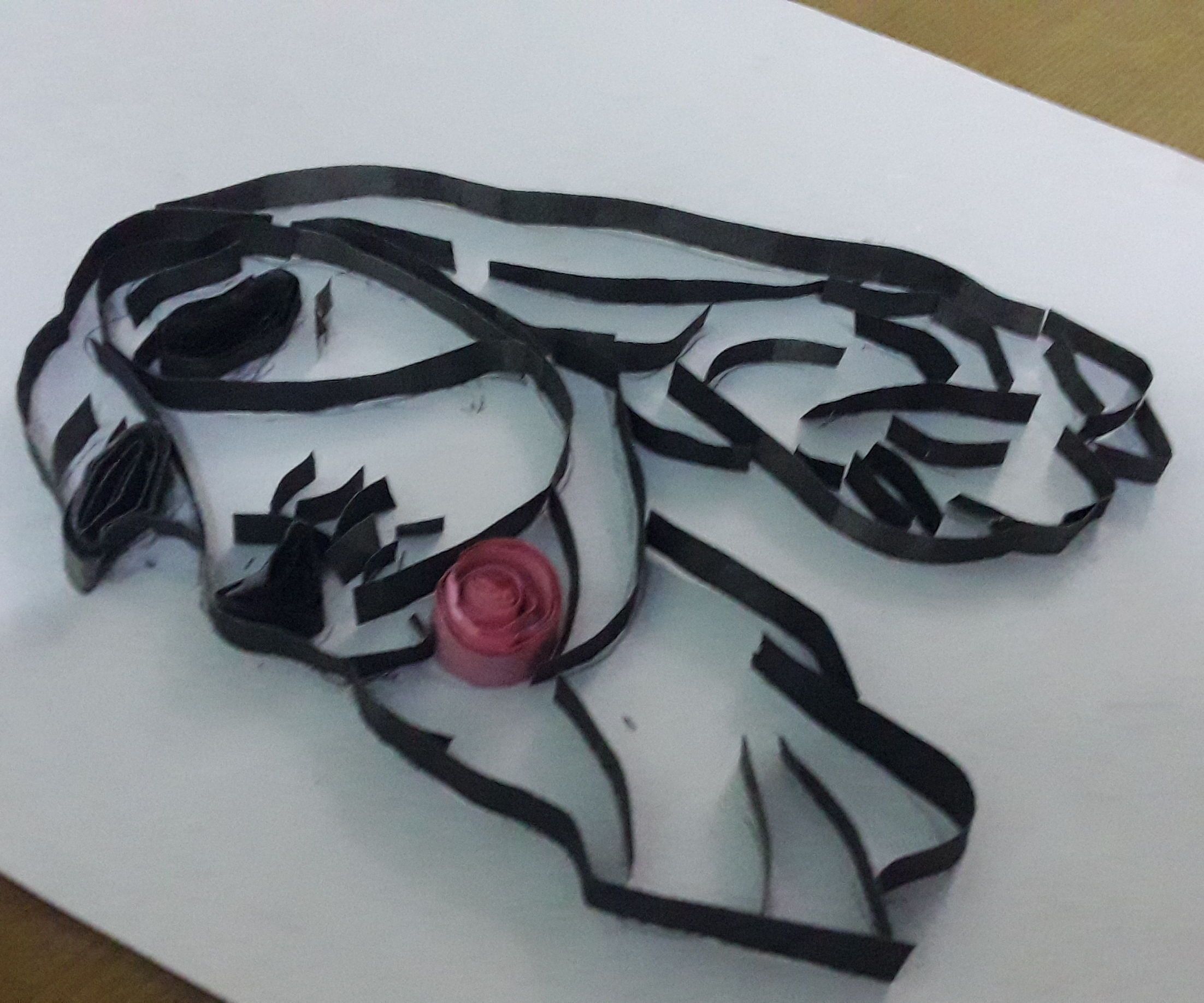 3d dog quilling - diy art DIY Project DIY Project Image