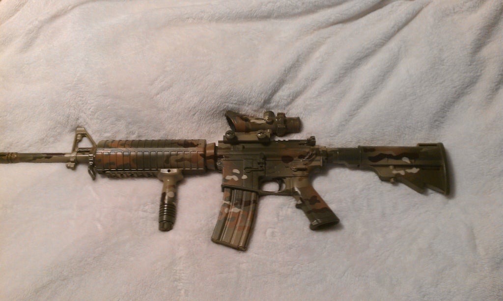 Paint Your Ar 15 Multicam 10 Steps Instructables Paint Your Ar 15 Multicam 10 Steps Instructables