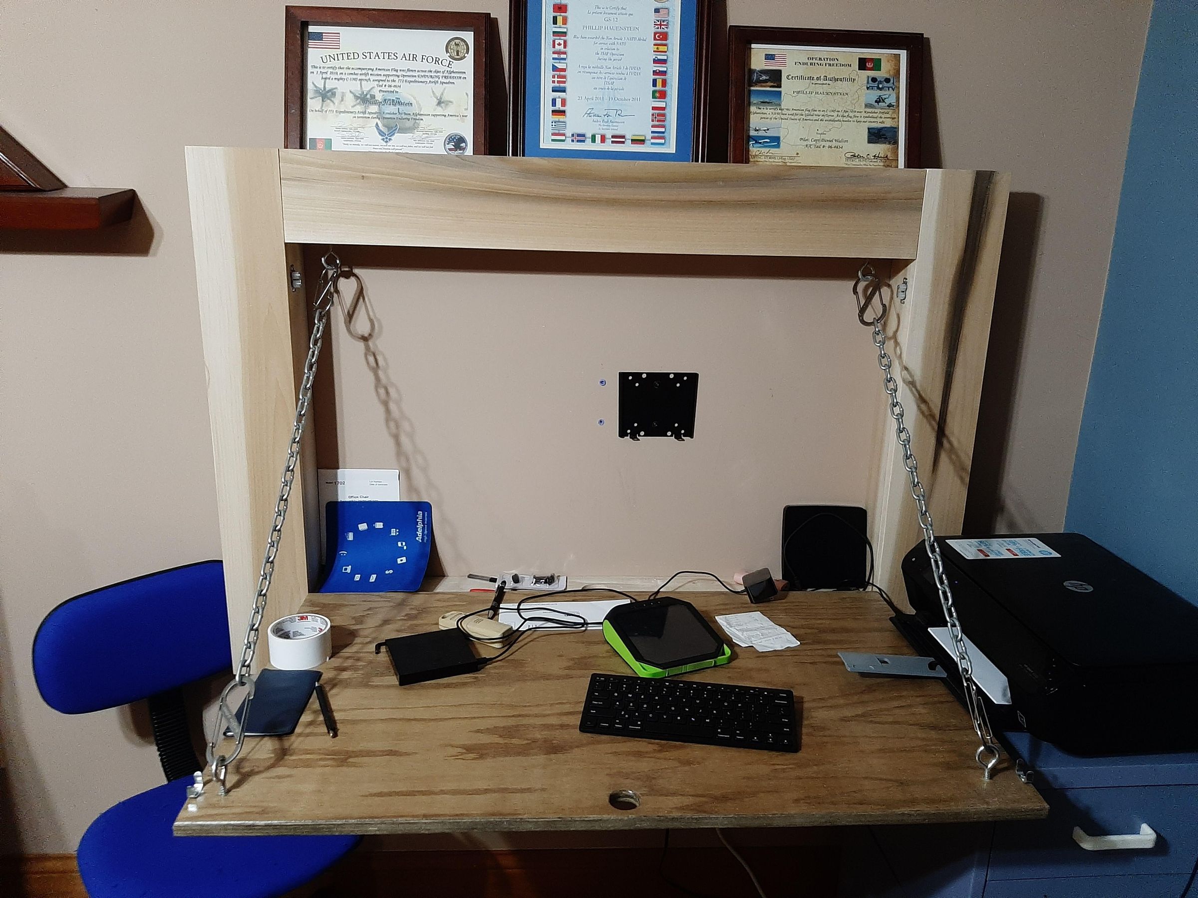 DIY Fold Down Wall Desk 10 Steps (with Pictures) Instructables
