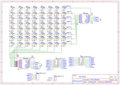 8x40 LED Matrix Clock Using DS3231 RTC Module and Arduino : 8 Steps ...