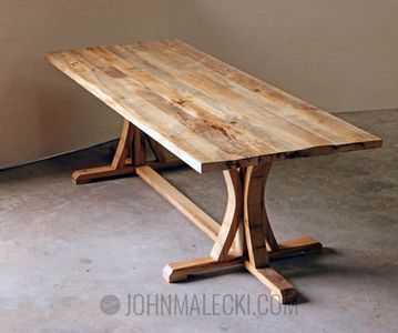 DIY Rustic Farmhouse Dining Table : 8 Steps (with Pictures) - Instructables