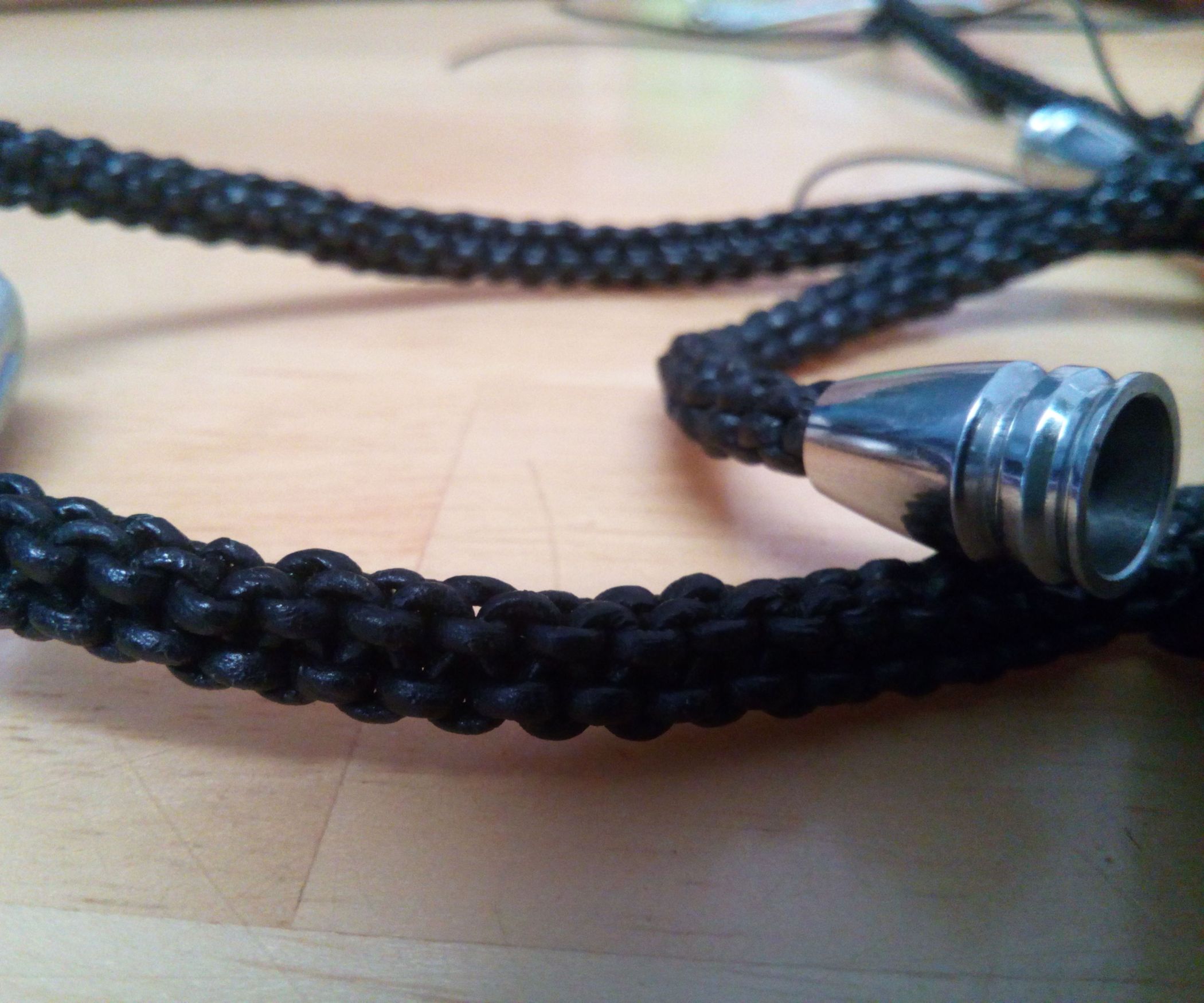 Woven Leather Necklace Cord 13 Steps (with Pictures) Instructables