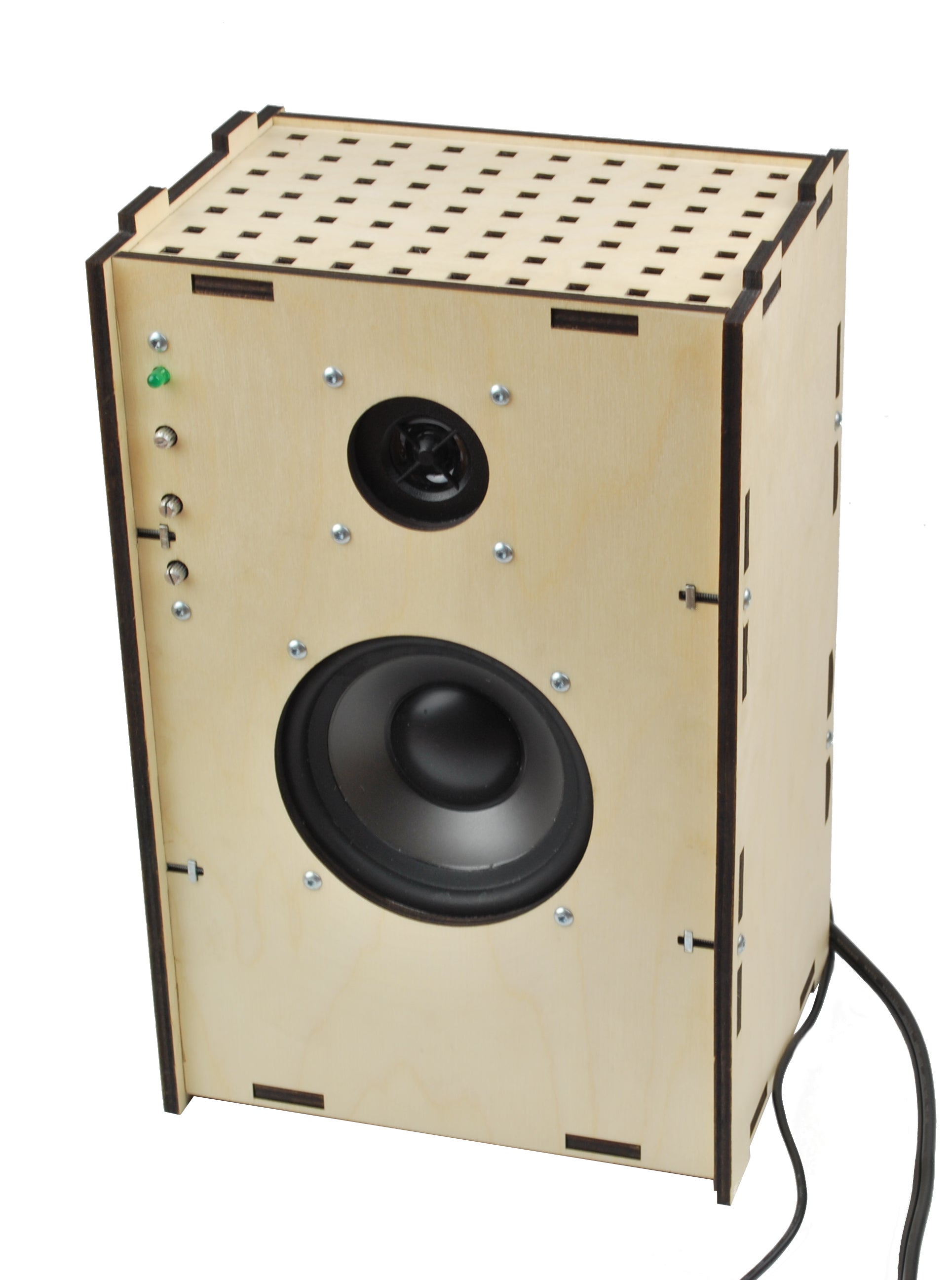 Lasercut Speaker With Amplifier 5 Steps (with Pictures) Instructables