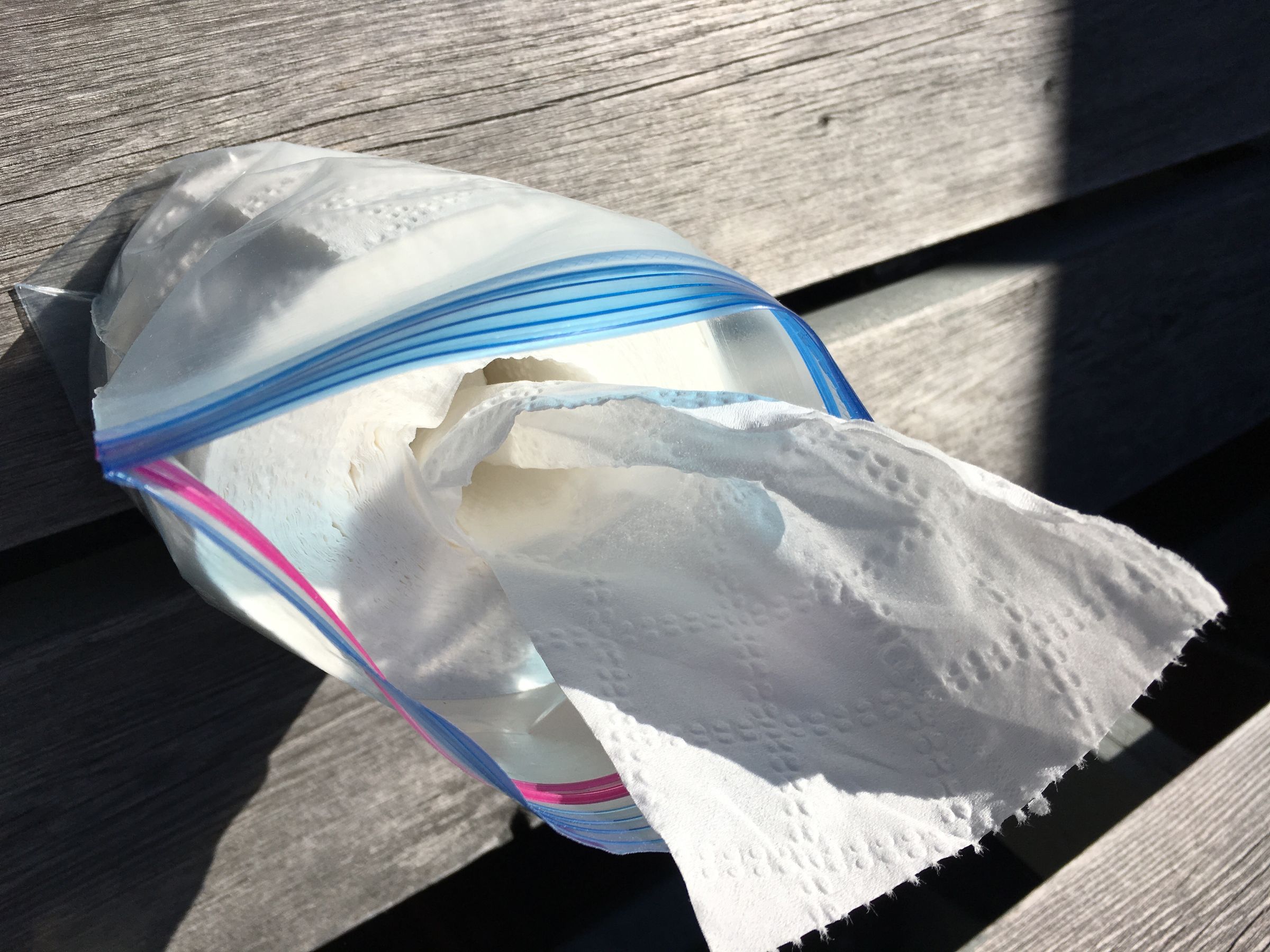 Ziplock Toilet Paper Dispenser Camping and Canoeing 4 Steps (with