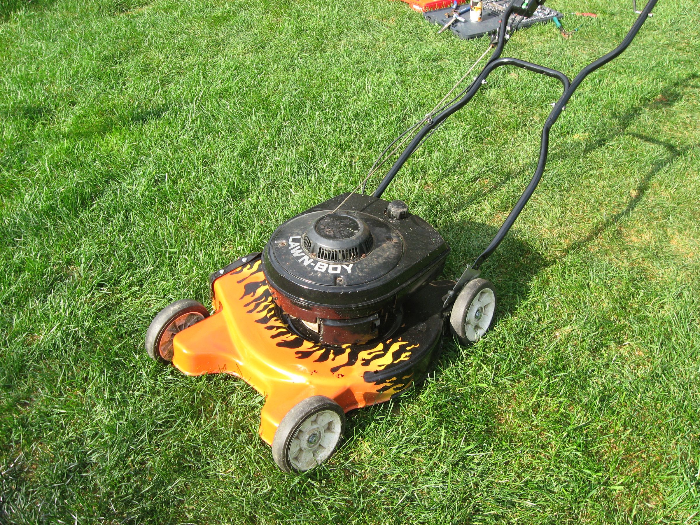 Flaming Lawnmower Paint Job (with Pictures) Instructables