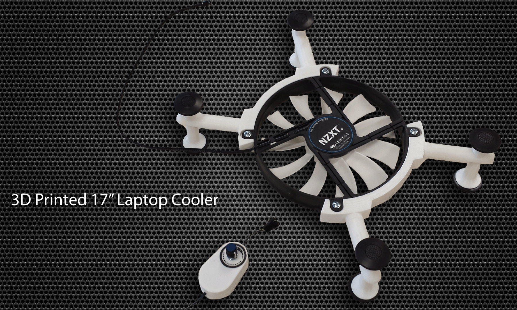 3D Printed 17" Laptop Cooler 6 Steps Instructables