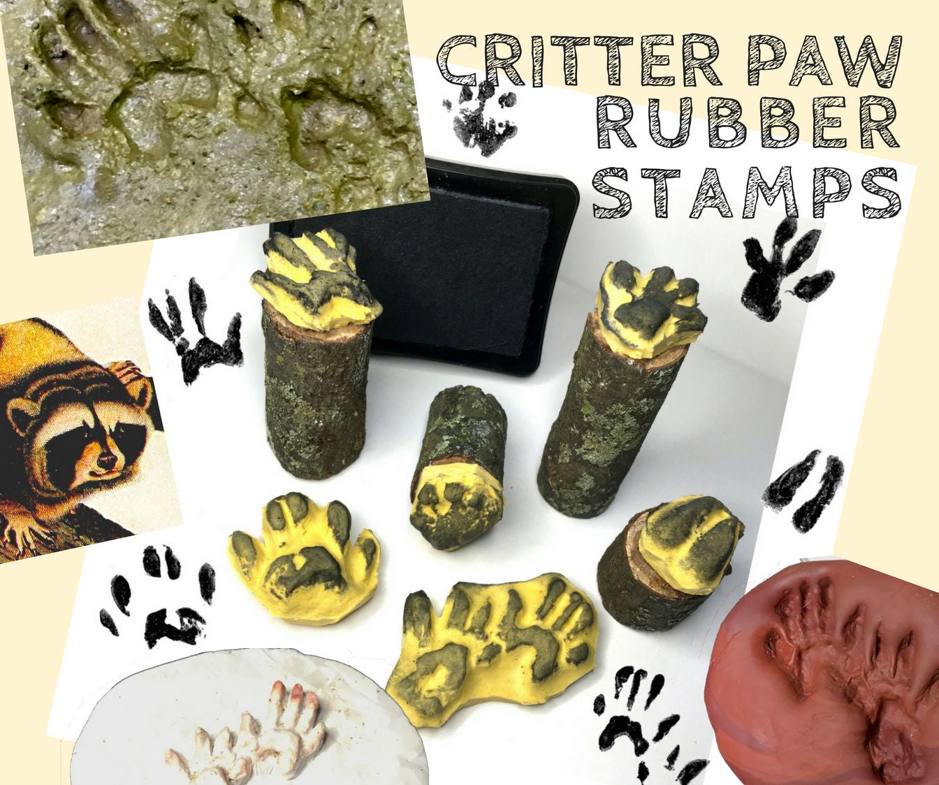 Critter Paw Print Rubber Stamps! 7 Steps (with Pictures) Instructables