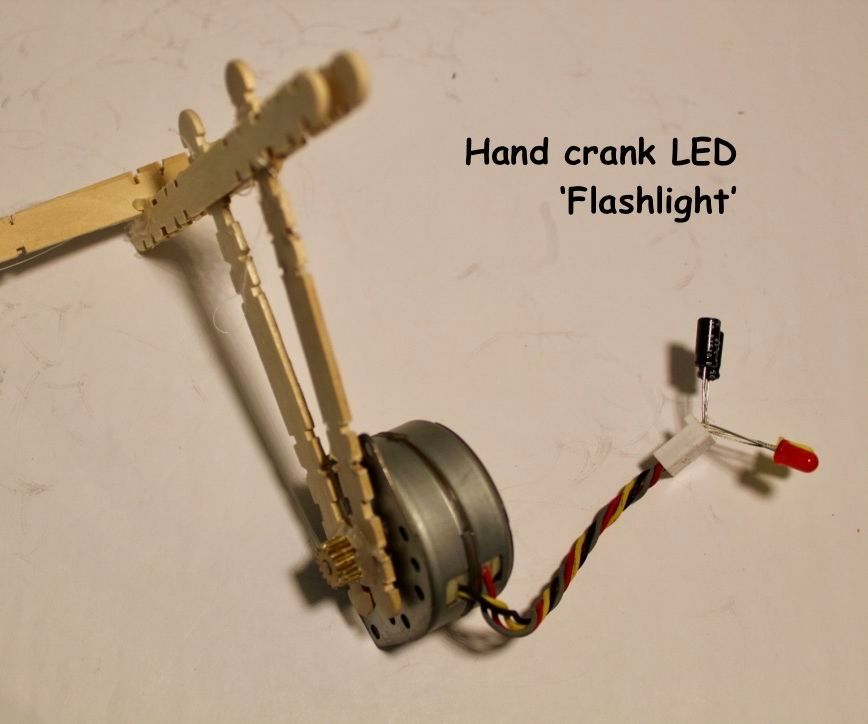 Hand Crank LED 'flashlight' 5 Steps (with Pictures) Instructables