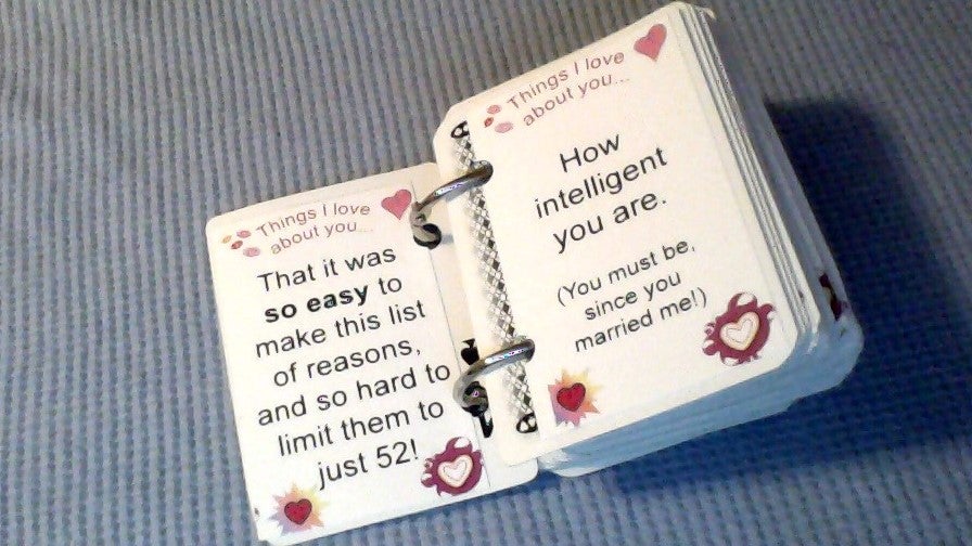 52 Things I Love About You 4 Steps Instructables 52 Things I Love About You 4 Steps Instructables