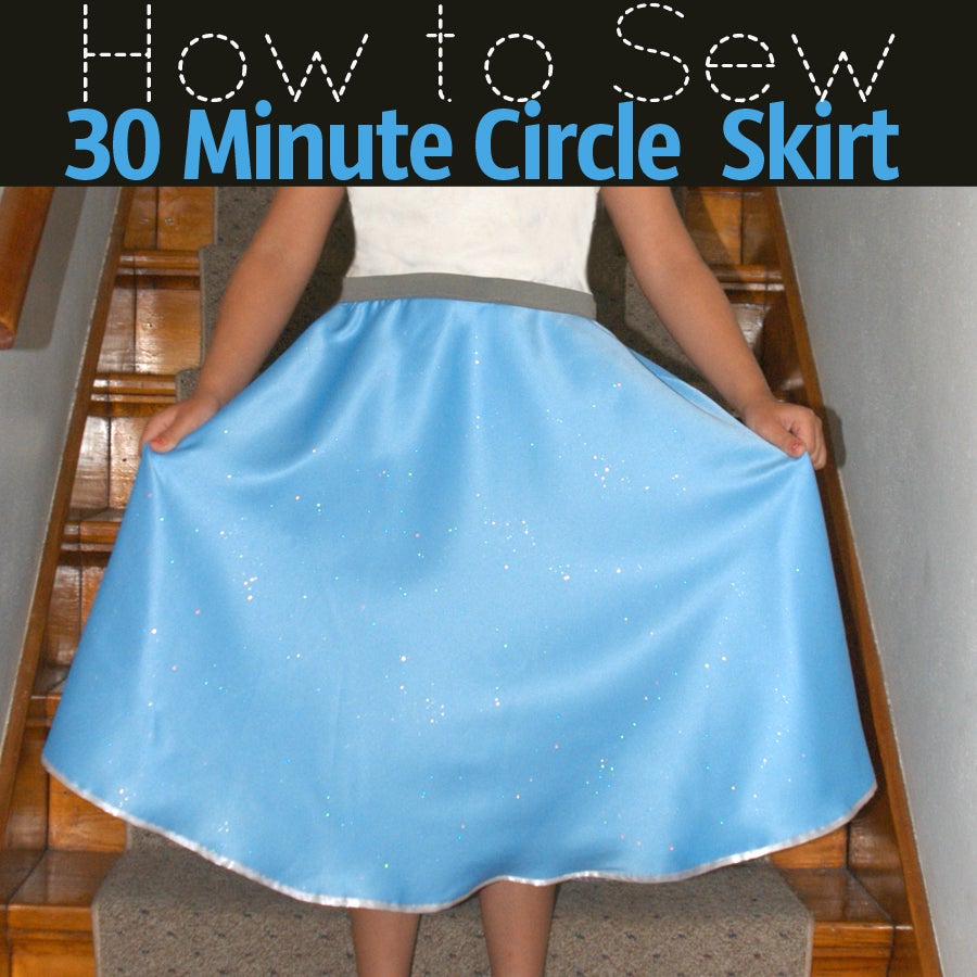 How to Sew a Circle Skirt in 30 Mins 7 Steps (with Pictures