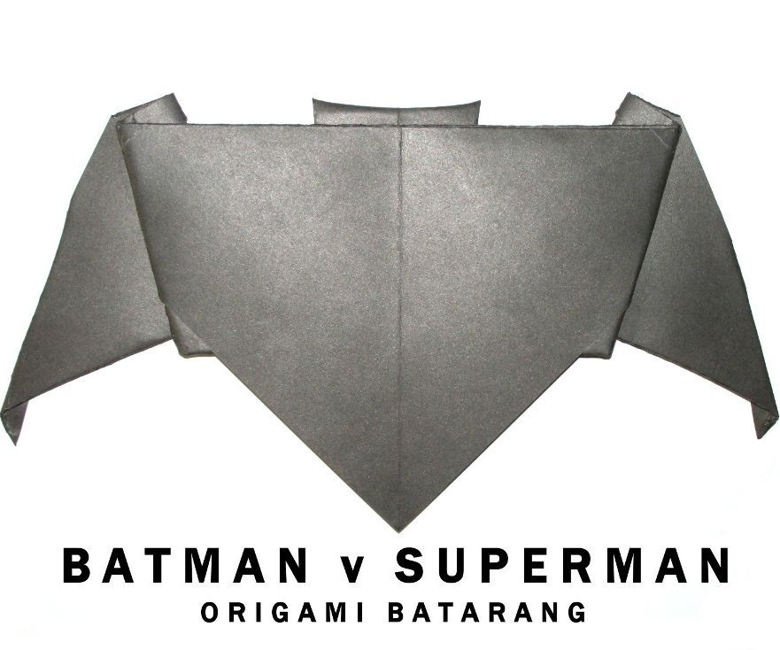 batman v superman: origami batarang DIY Project DIY Project Image