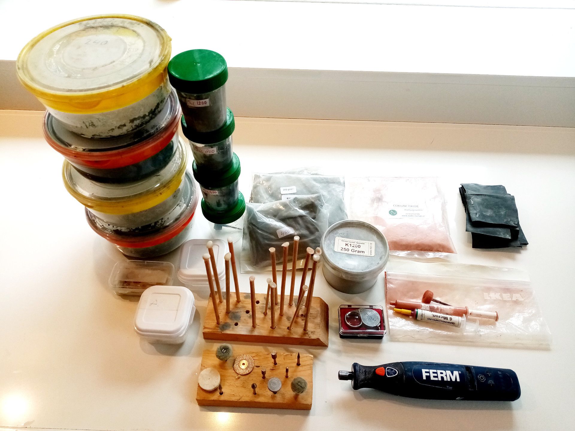 opal polishing tools