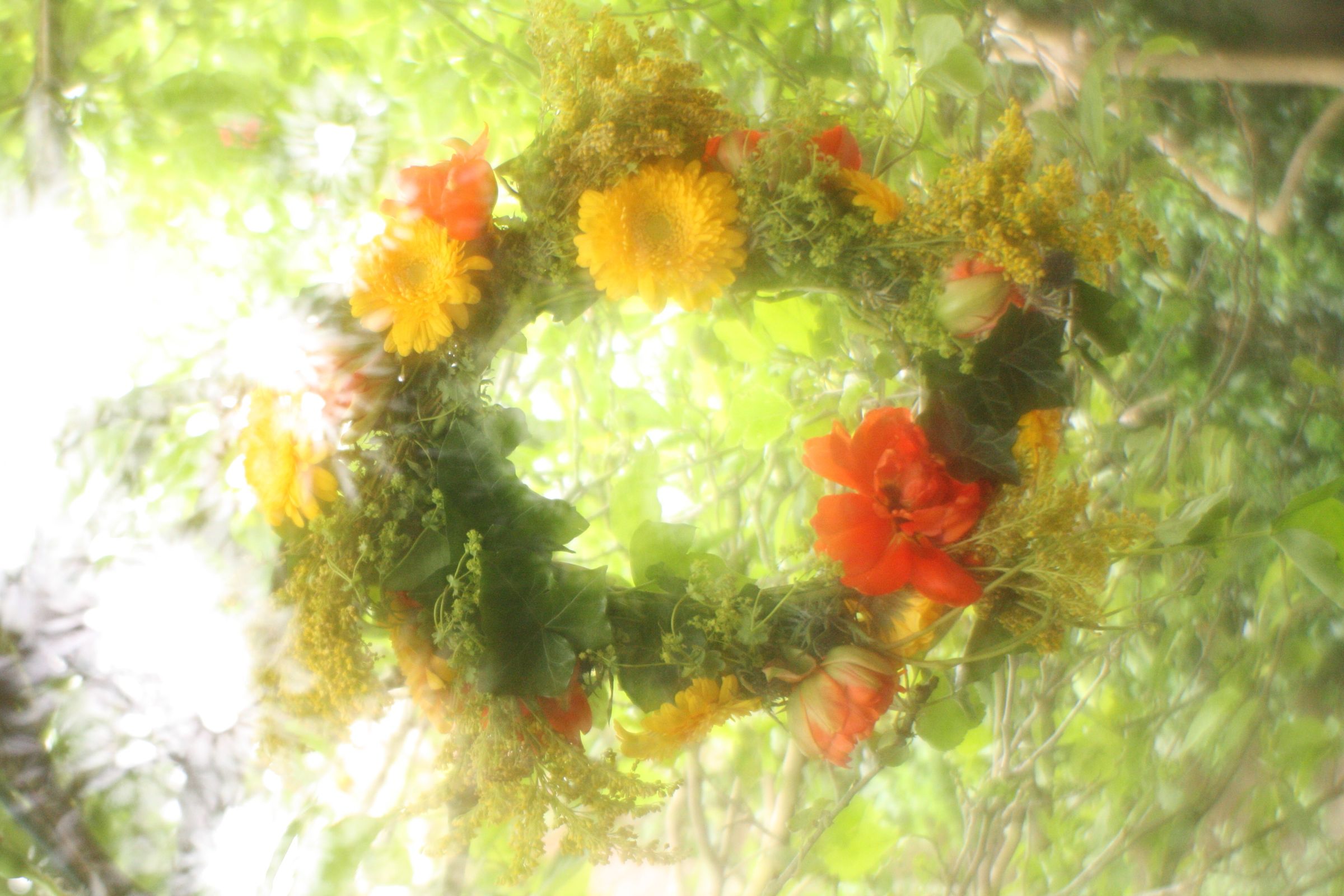 Summer Solstice Floral Head Wreath 7 Steps (with Pictures