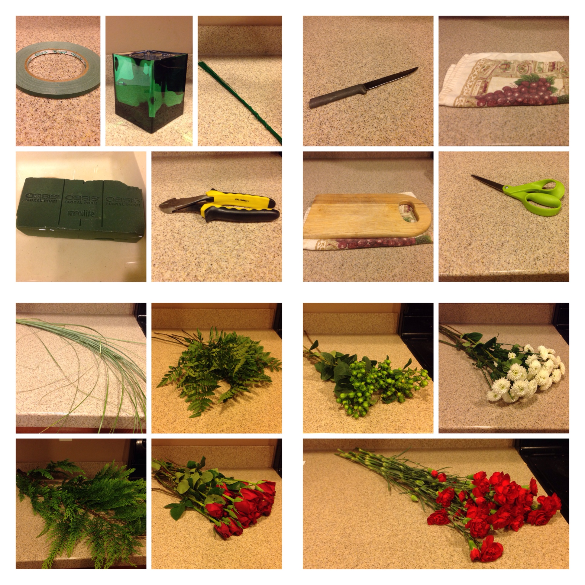 How to Make a Christmas Flower Arrangement 13 Steps (with Pictures