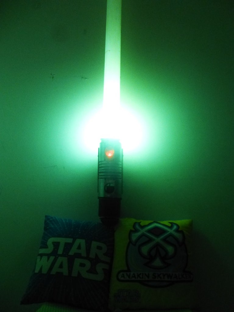 Lightsaber Wall Lamp 7 Steps With Pictures Instructables Lightsaber Wall Lamp 7 Steps With, Lightsaber Wall Lamp