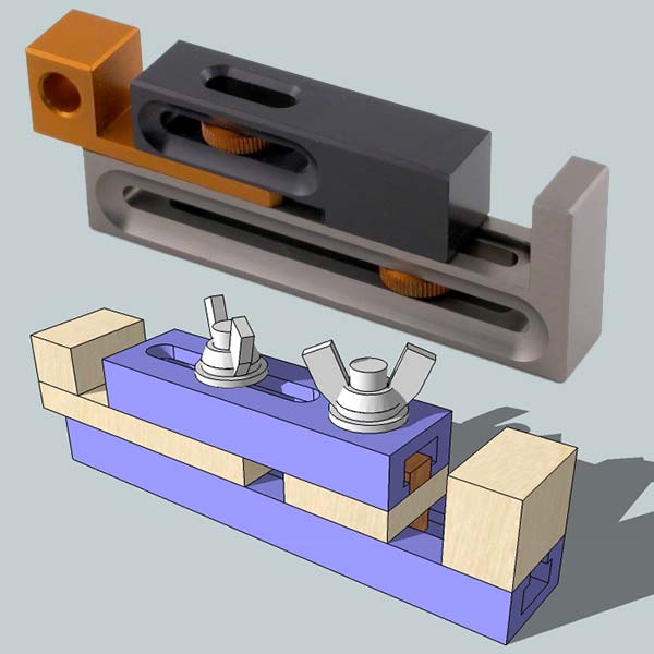 Kerf Dado Setting Jig Made From a Ttrack Left Over 3 Steps