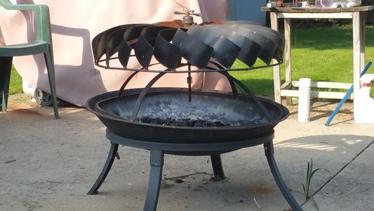 Rotating Turbine Fire Pit Cover : 3 Steps (with Pictures) - Instructables