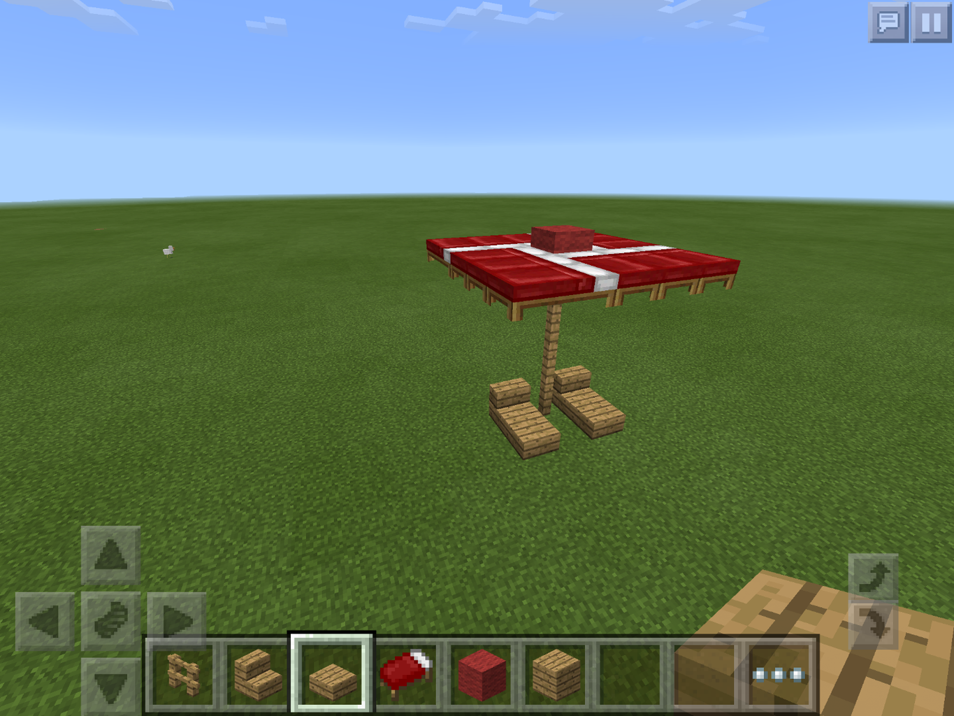 How To Build A Cool Umbrella In Minecraft Pe 0 13 0 12 Steps Instructables How To Build A Cool Umbrella In Minecraft Pe 0 13 0 12 Steps Instructables