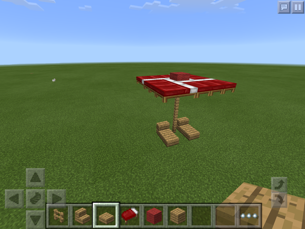 How To Build A Cool Umbrella In Minecraft Pe 0 13 0 12 Steps Instructables How To Build A Cool Umbrella In Minecraft Pe 0 13 0 12 Steps Instructables