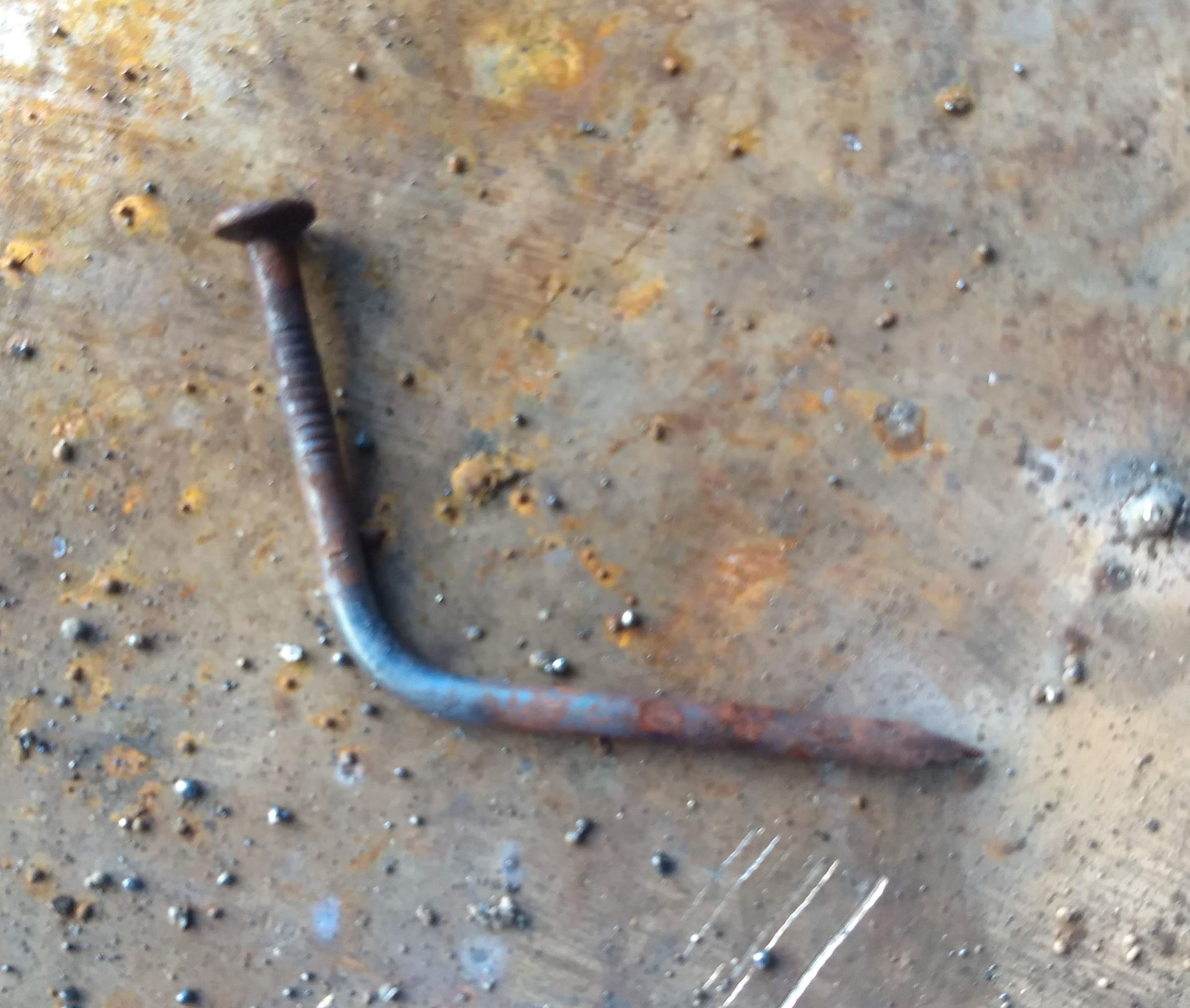 Flower Made of Scrap Nails 5 Steps Instructables