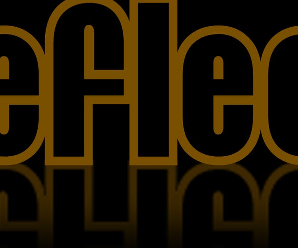 Reflecting Text in Photoshop