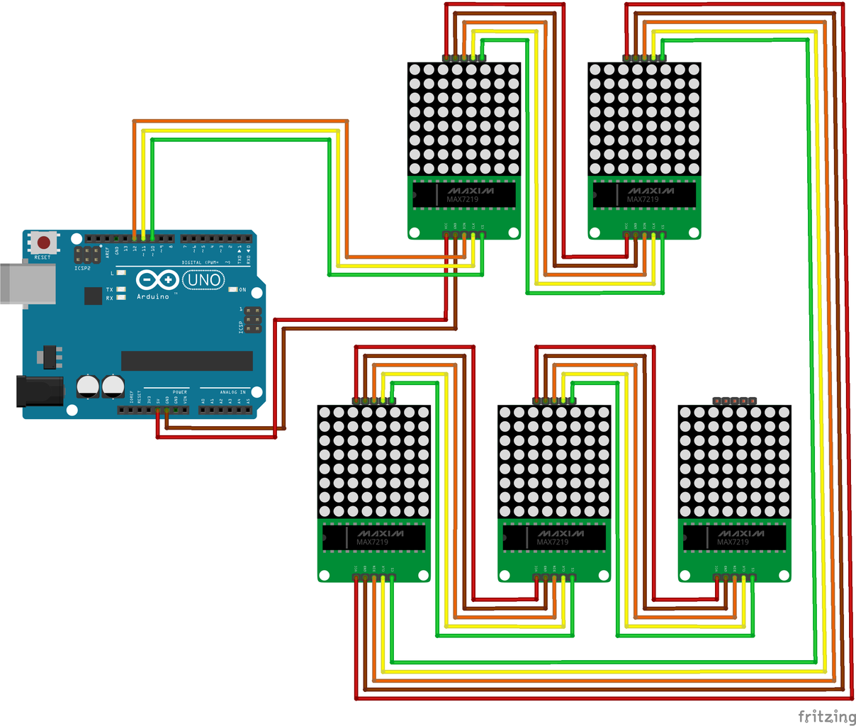 Controlling LED Matrix Array With Arduino Uno (Arduino Powered Robot ...