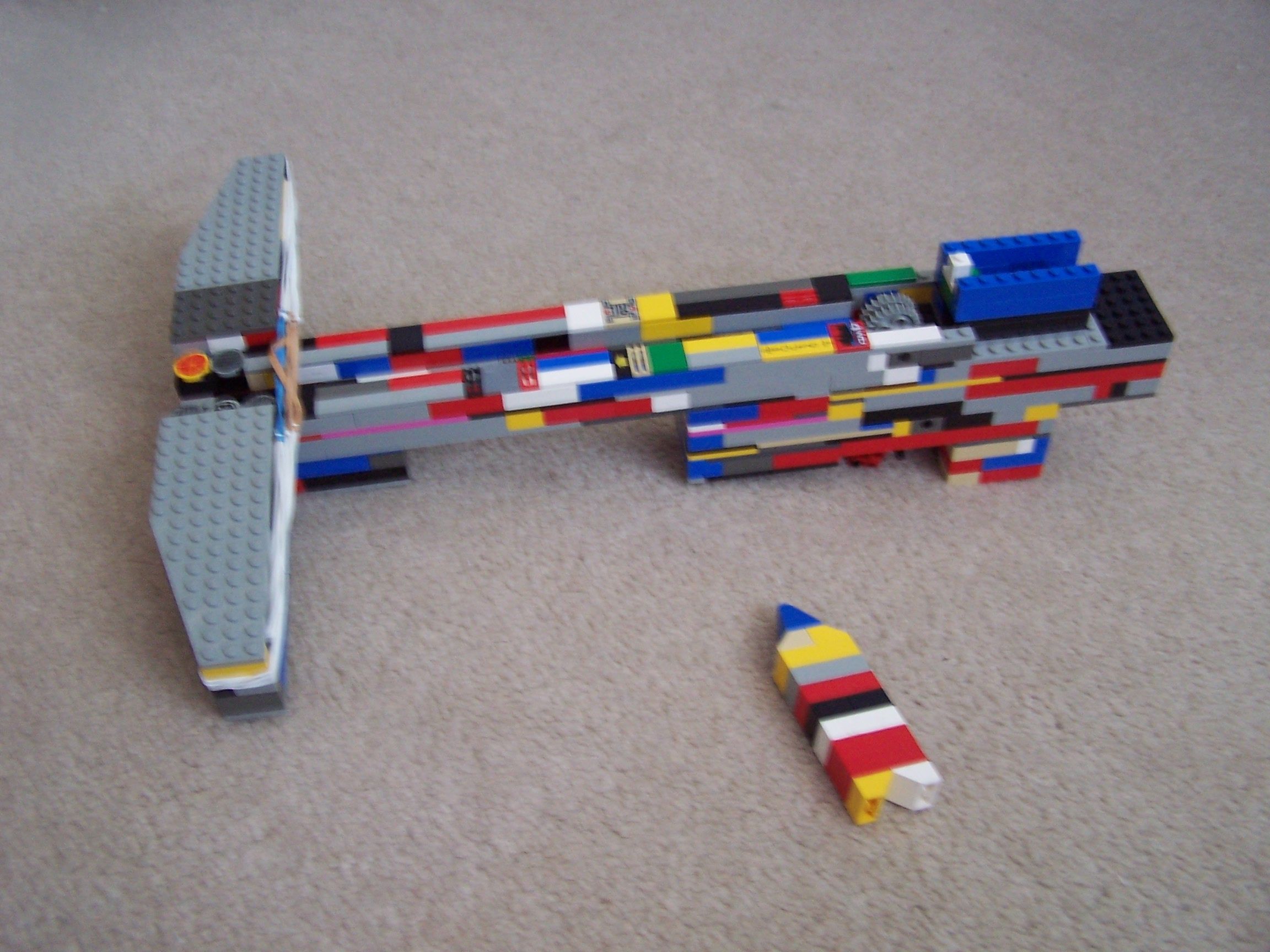DIY guide for The C3.2 Lego Crossbow-Rocket Launcher with step-by-step instructions