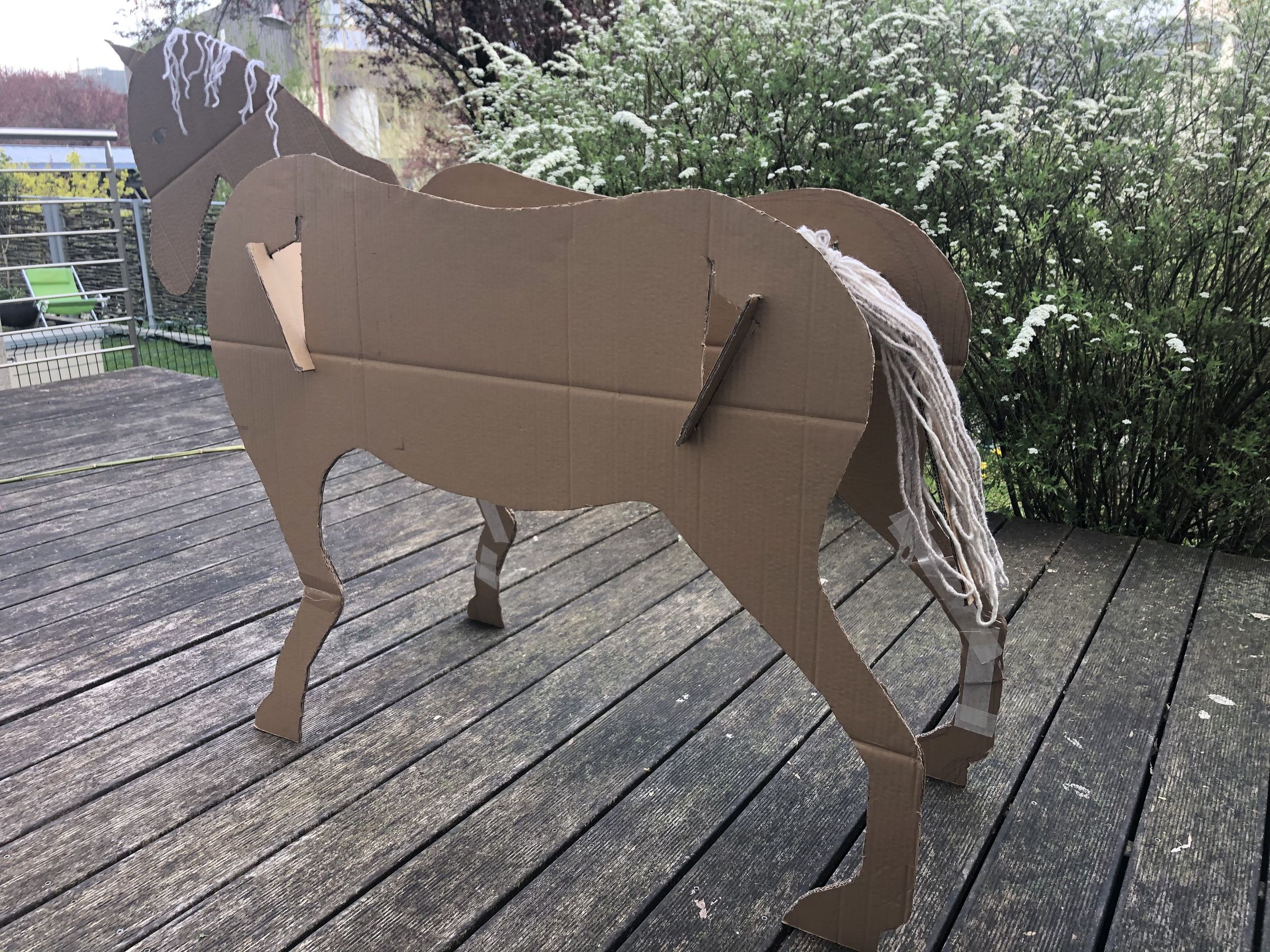 Cardboard Horse 4 Steps Instructables