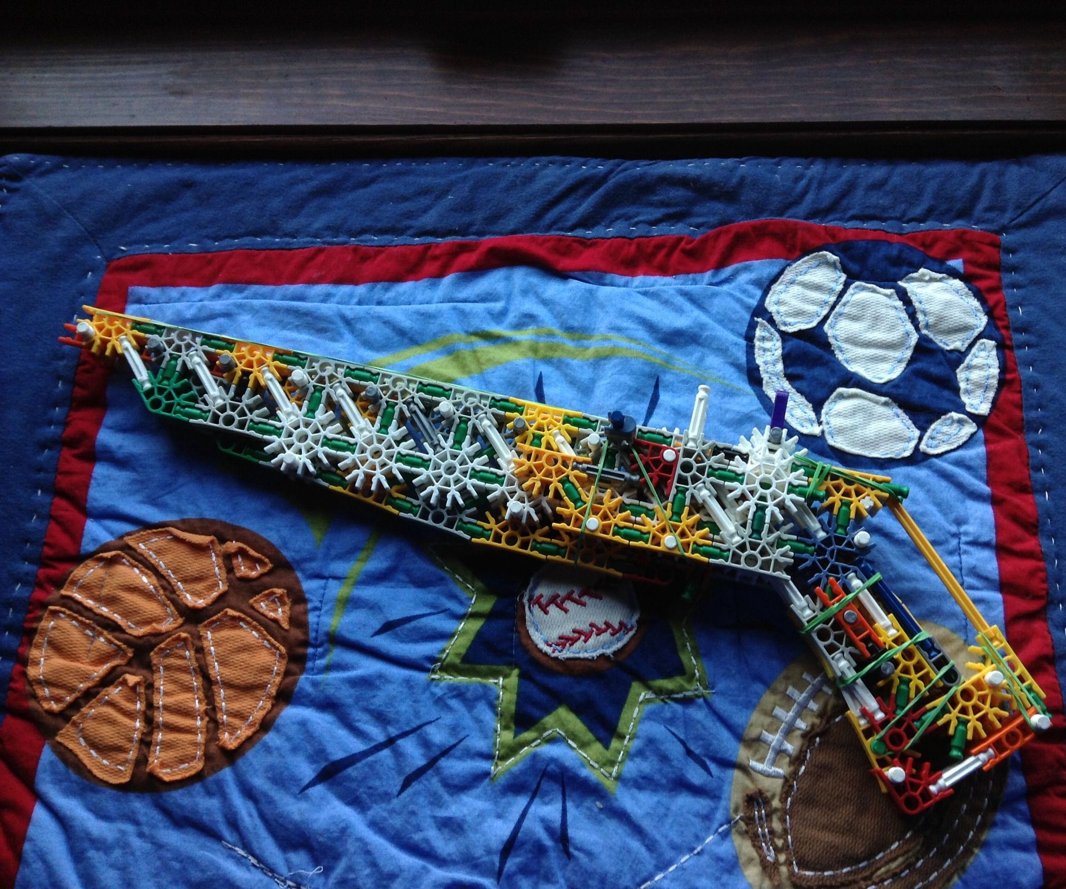 Knex Rubber Band Shot Gun Instructables