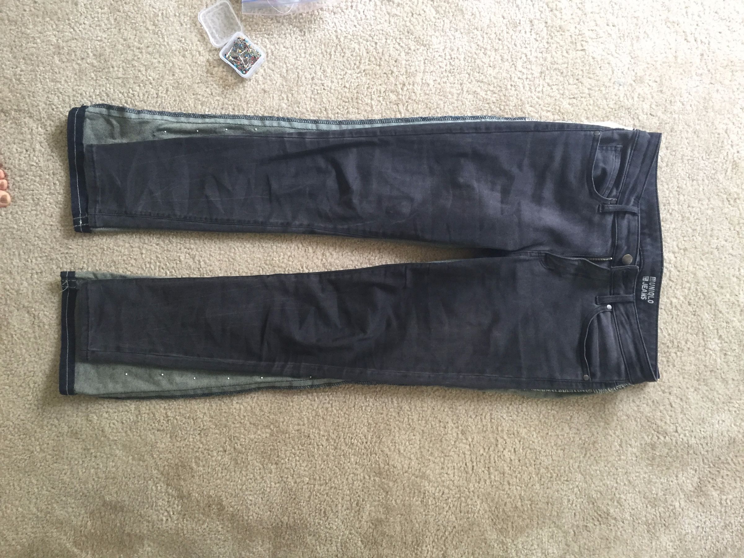 Transform Flares Into Skinny Jeans : 9 