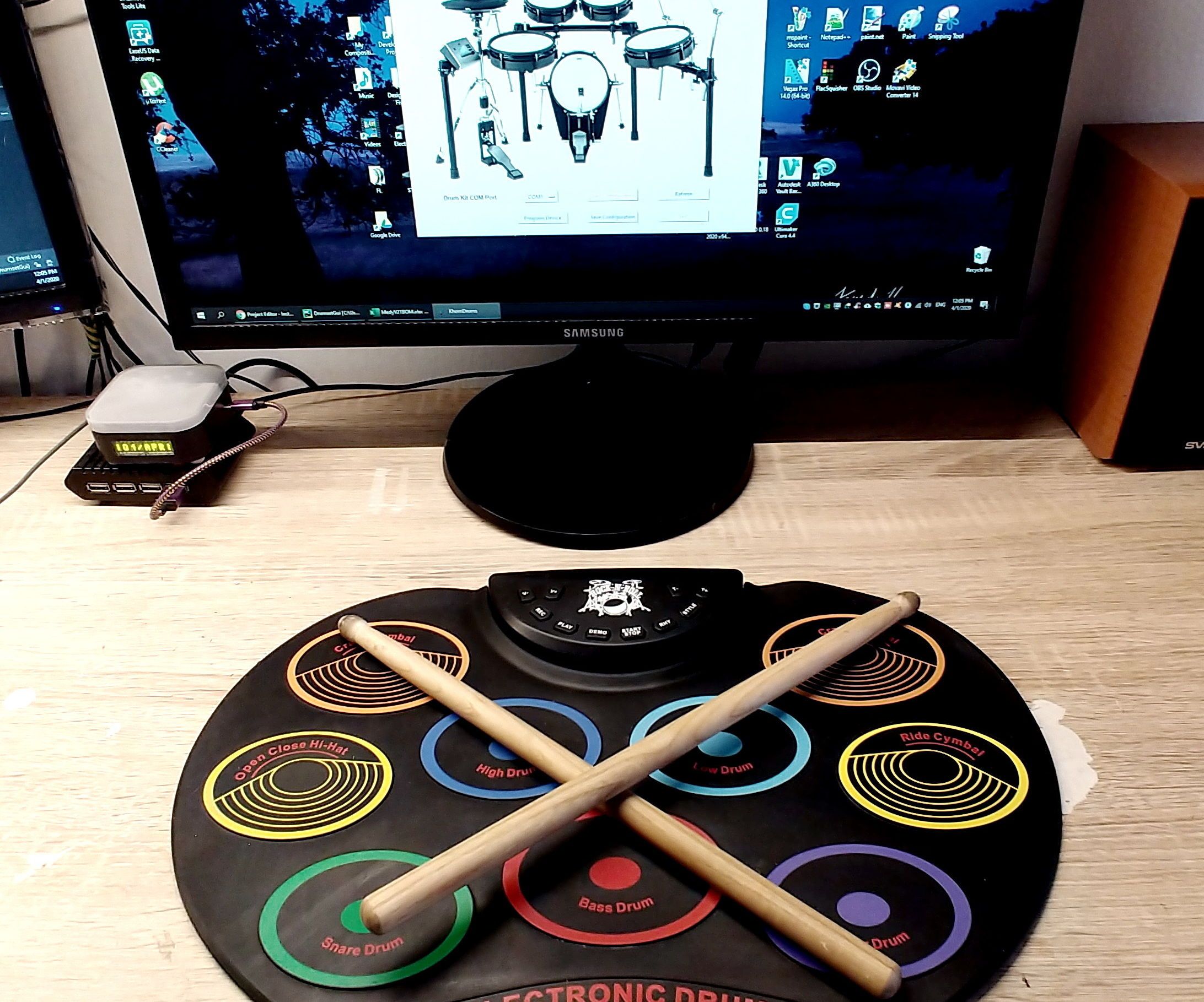 DIY guide for MIDI Drum Kit on Python and Arduino with step-by-step instructions