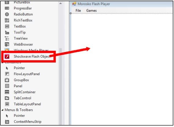 Add the New Shockwave Control to the Form