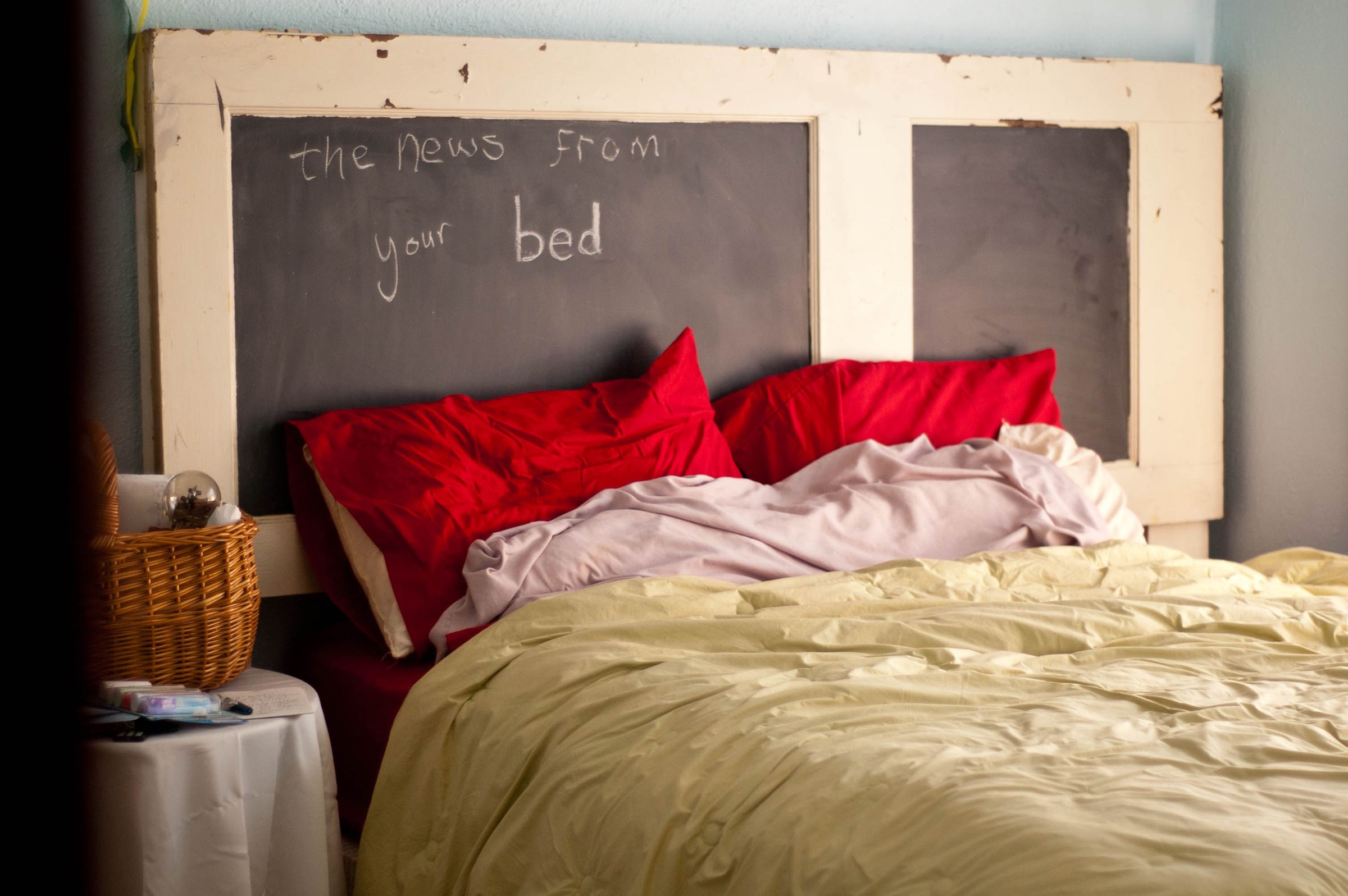 Old Door to Chalkboard Headboard 4 Steps (with Pictures) Instructables