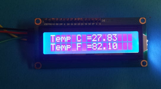 Display Temperature on LCD : 3 Steps - Instructables