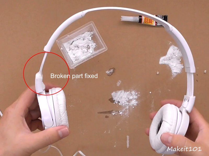 Fix Broken Headphone Band - Superglue 