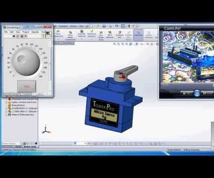 visualization of real and virtual prototype using solidworks, labview and arduino DIY Project DIY Project Image