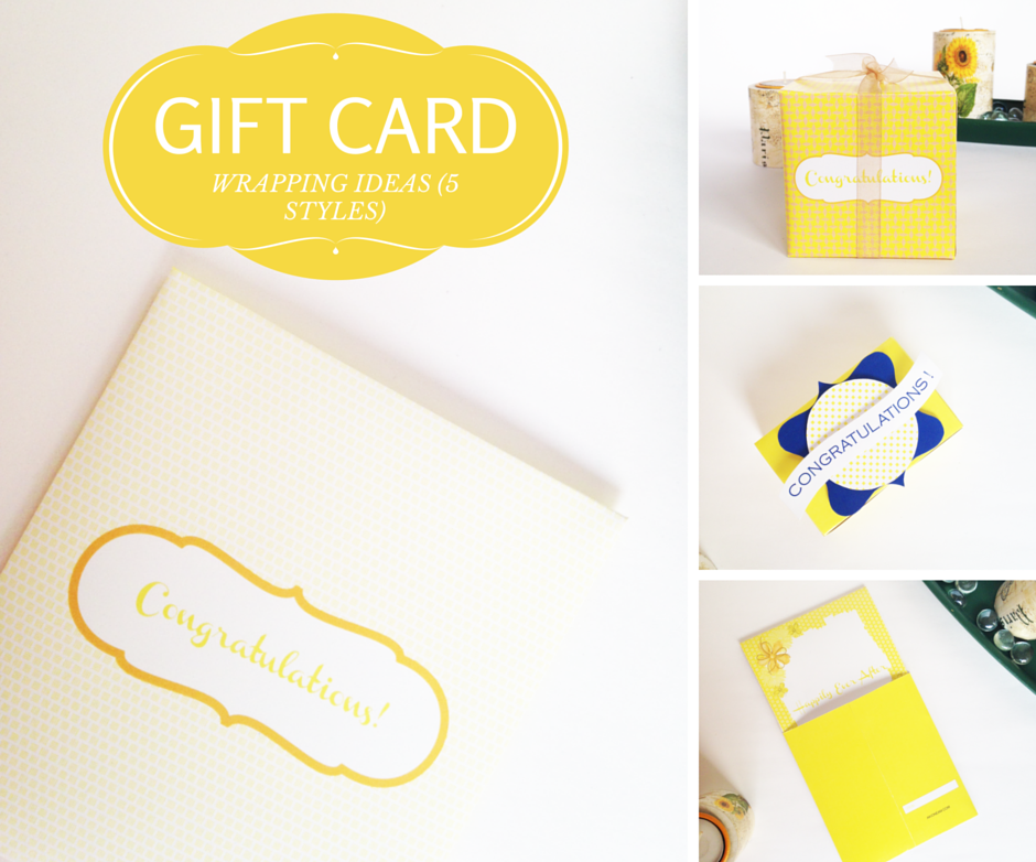 Gift Card Wrapping Ideas (with Free Printables) 6 Steps (with