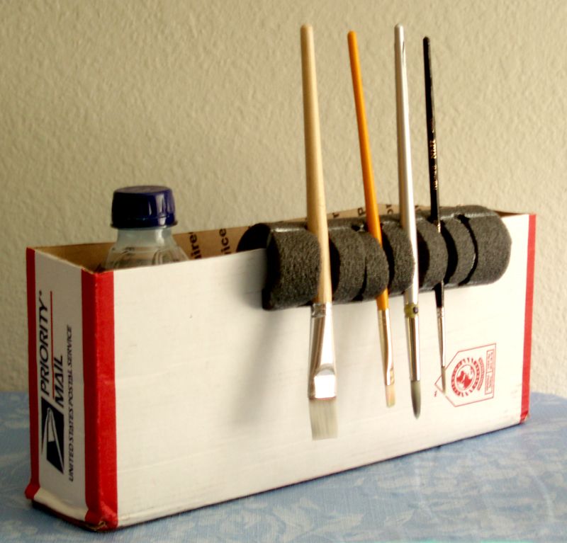 paint brush pouch diy